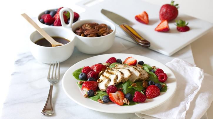 Chicken Berry Salad with Citrus Vinaigrette